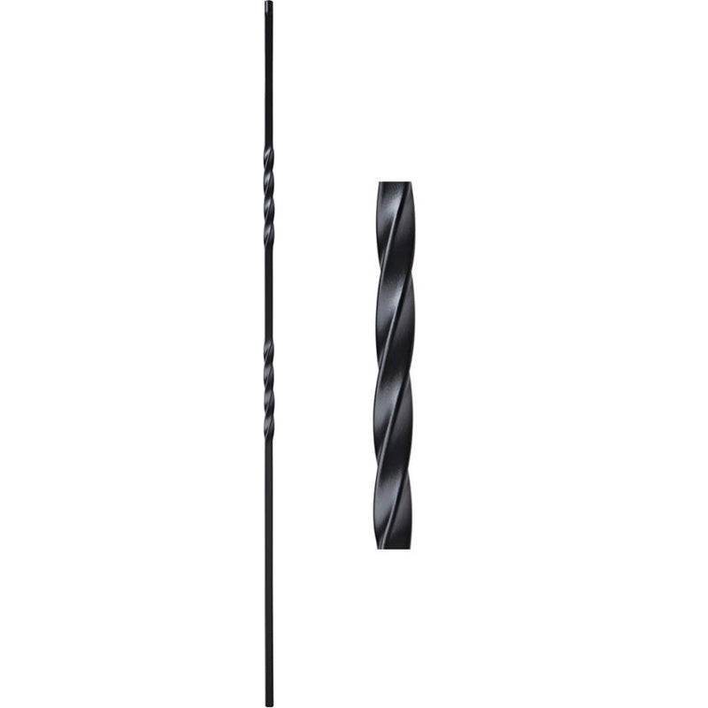 Double Twist Hollow Iron Baluster