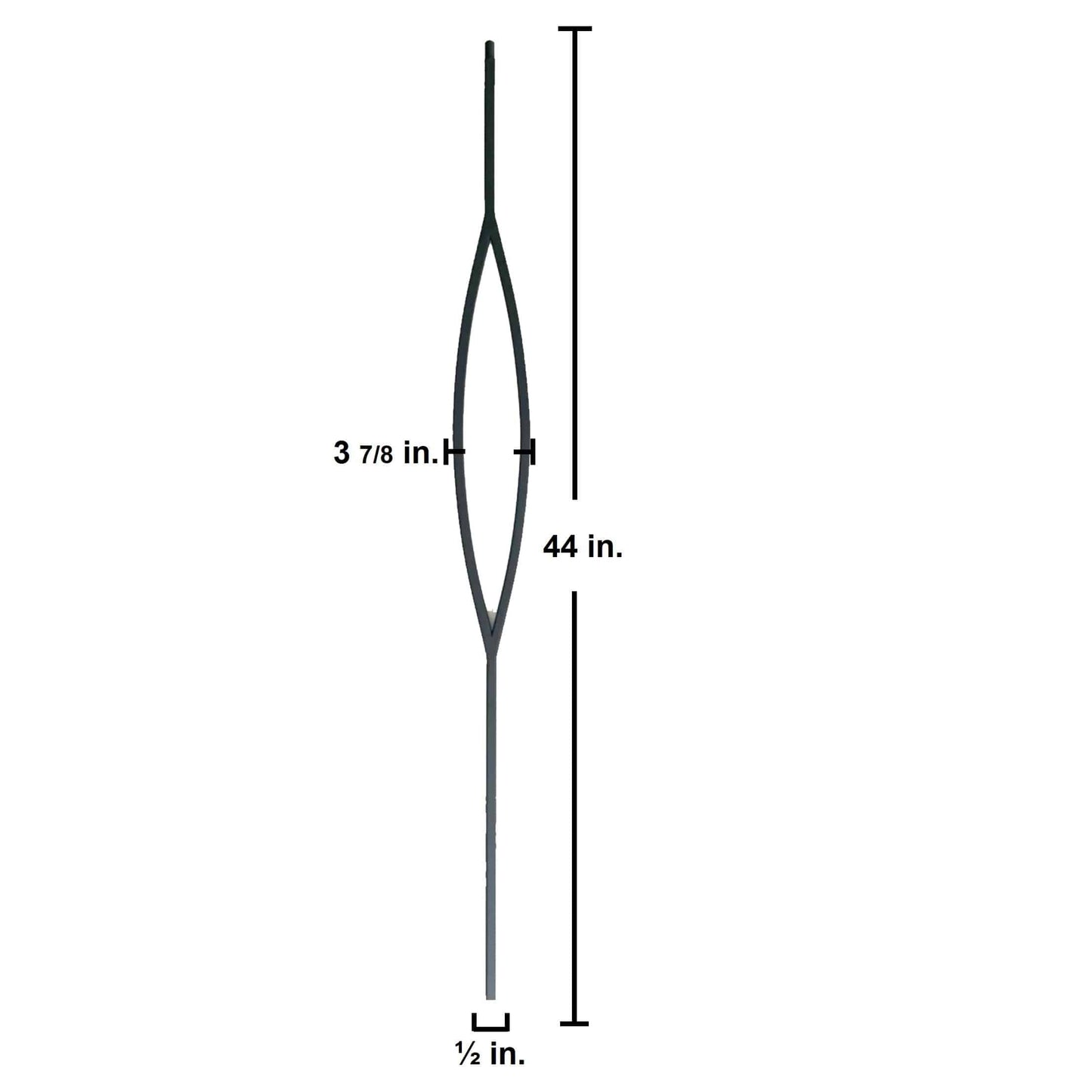 Iron Baluster Single Marquise