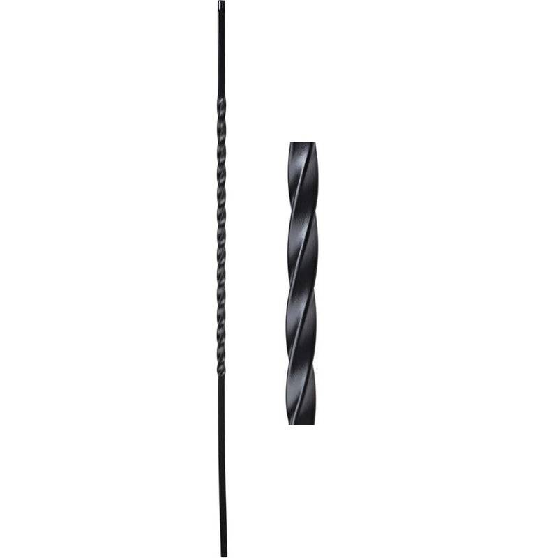 Long Single Twist Hollow Iron Baluster