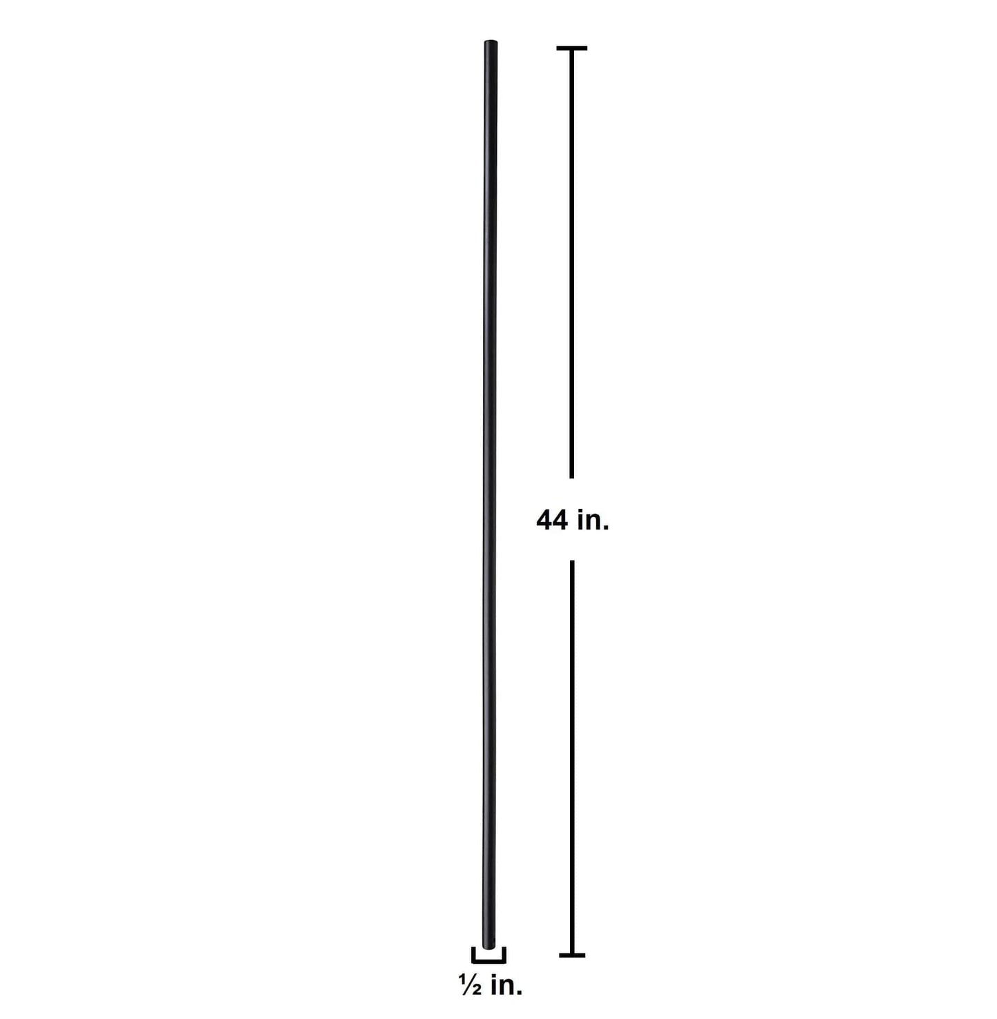 MEGA (3/4") Plain Square Hollow Iron Baluster