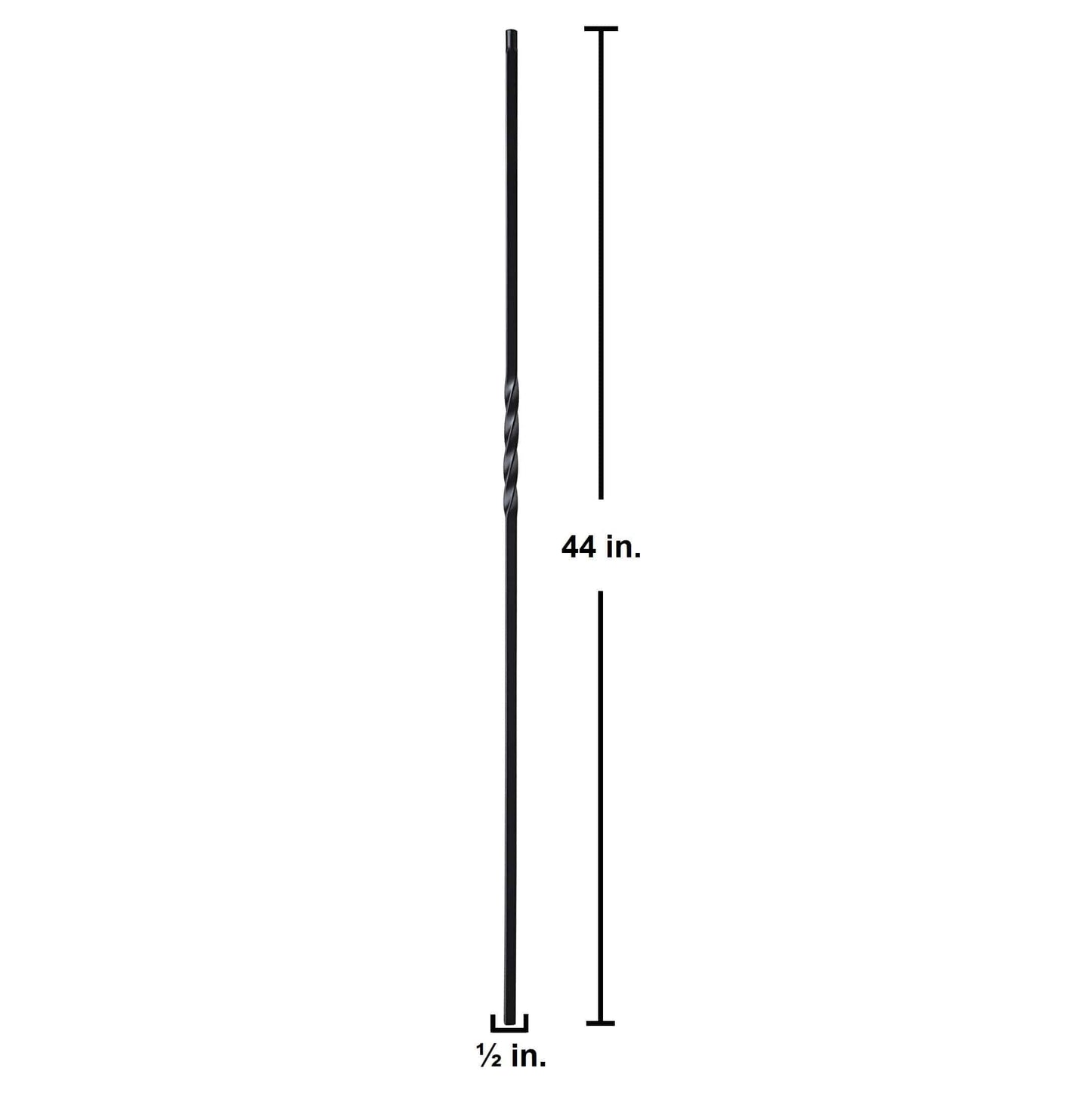 MEGA (3/4") Single Twist Hollow Iron Baluster