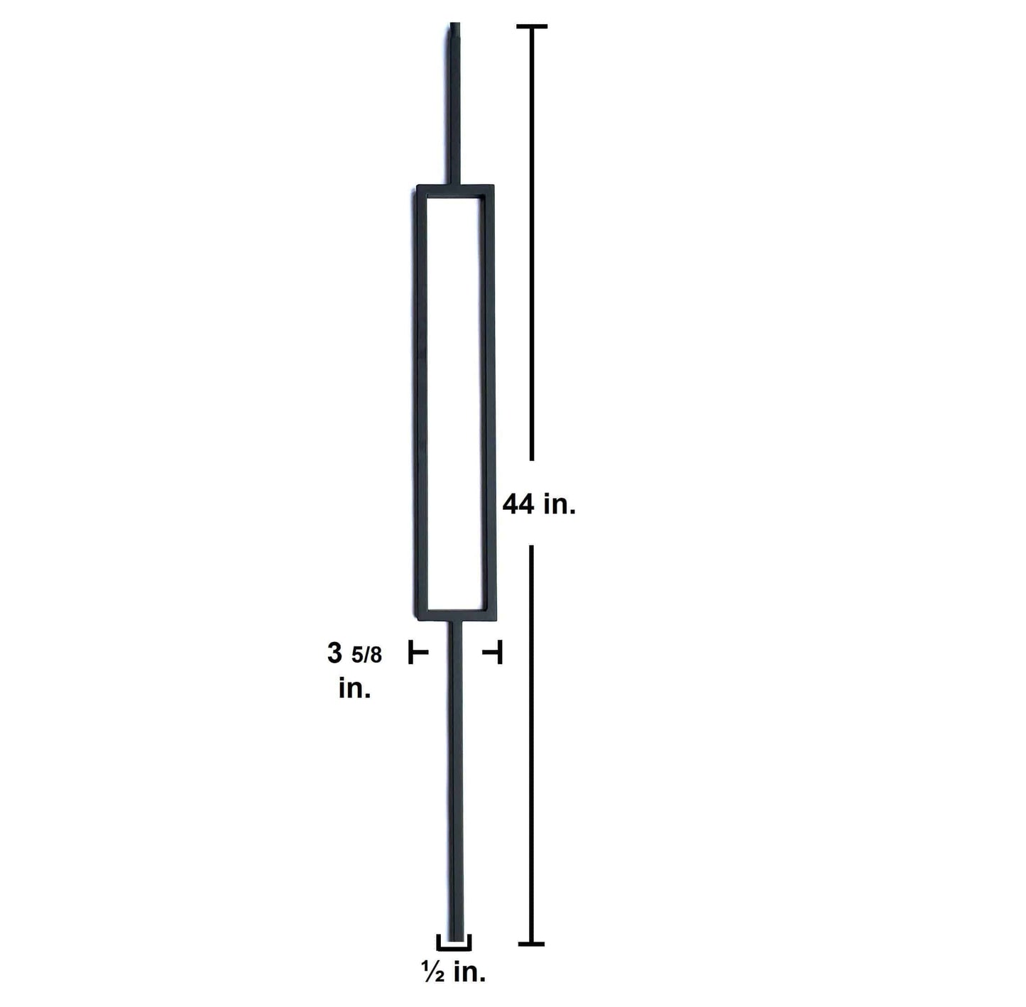 Single Rectangular Iron Baluster