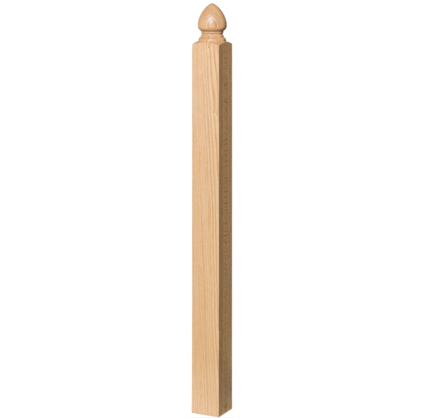 3½" Contemporary "Acorn Top" Starting Newel - Post to Post (Model 4004, 4005, 4006) - Made in the USA