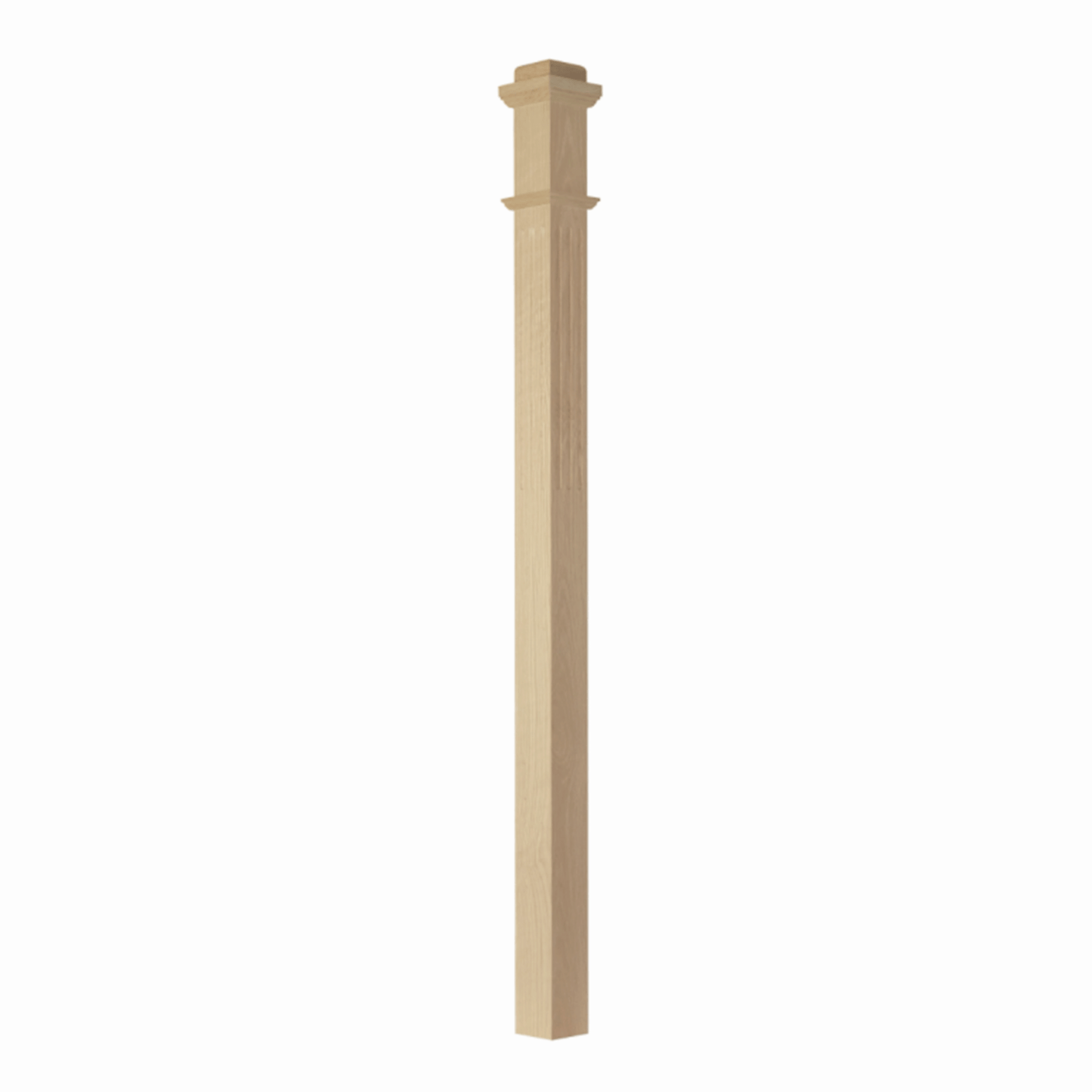 3½" Fluted Box Newel (Model F-4075) - Made in the USA