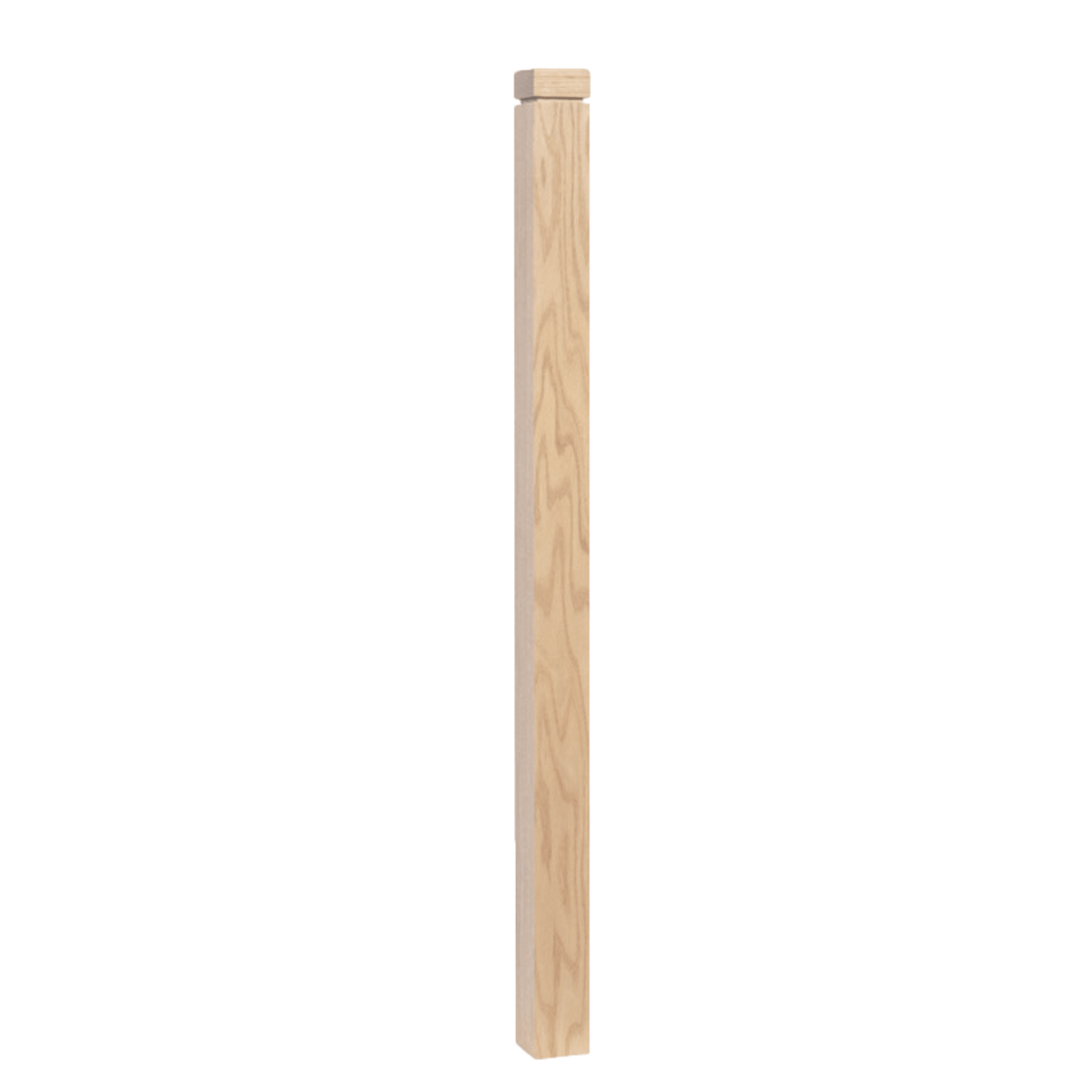 3½" Blank Newel Post with Rounded Top and Grooves (Model 4302) - Made in the USA