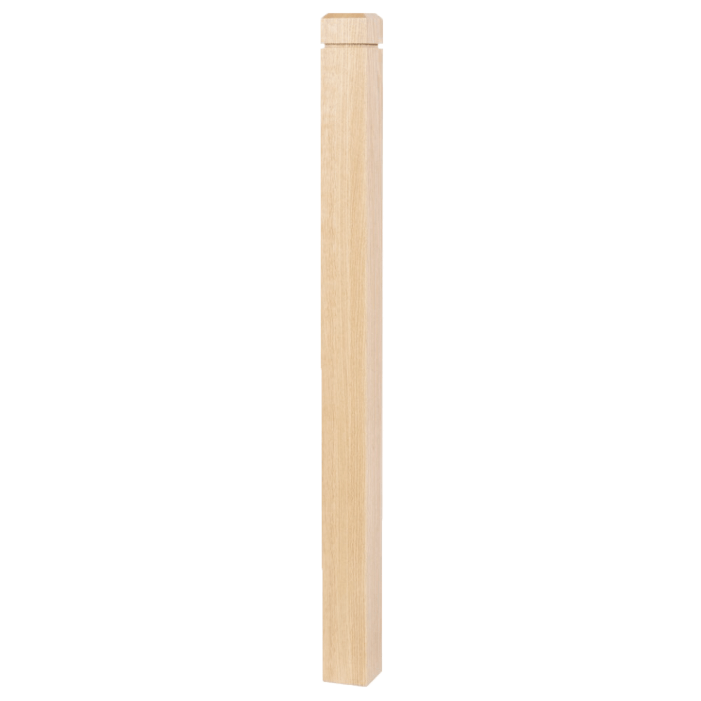 3½ Newel Post with Chamfered Top and Groove (Model 4602) - Made in the USA