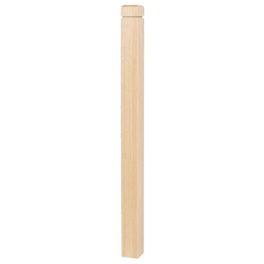 3½ Newel Post with Chamfered Top and Groove (Model 4602) - Made in the USA