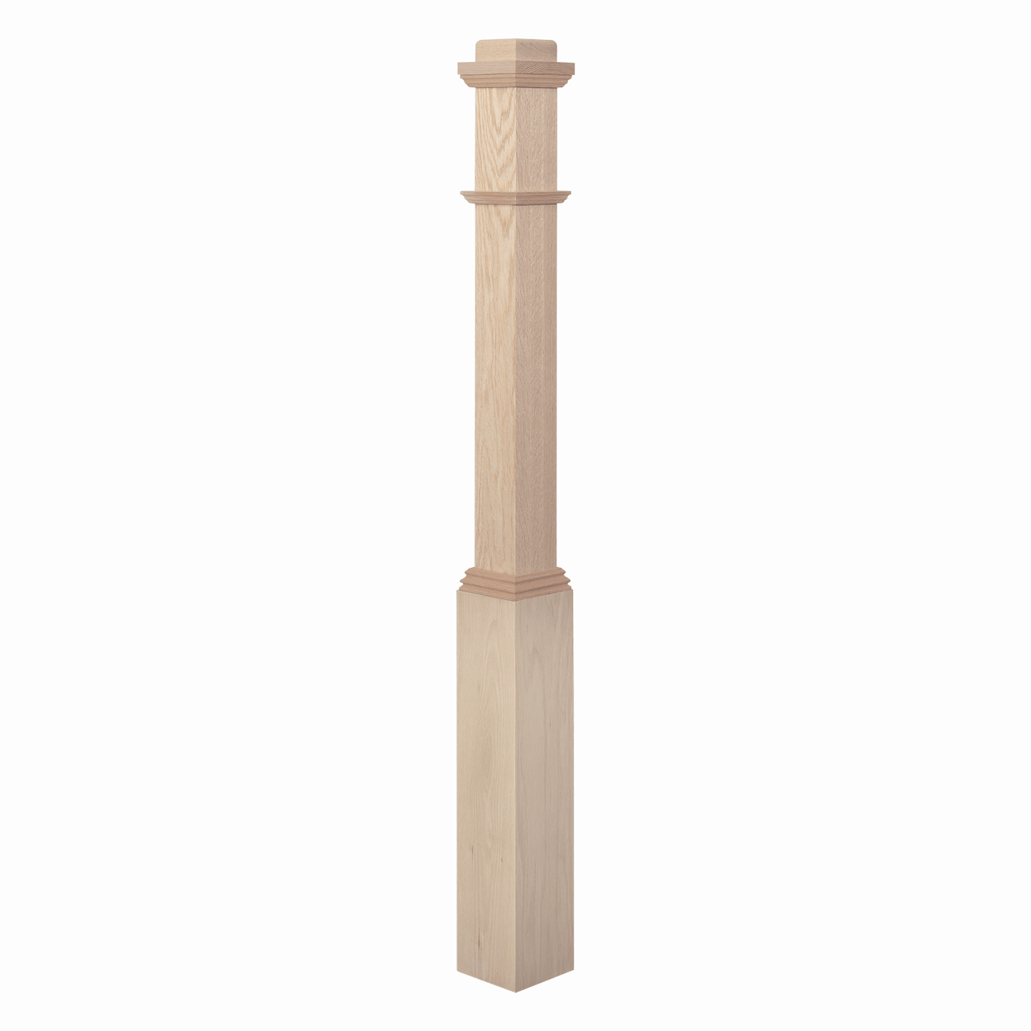 Box Newel Plain 5" inches x 55" inches (Model 4491) - Made in the USA