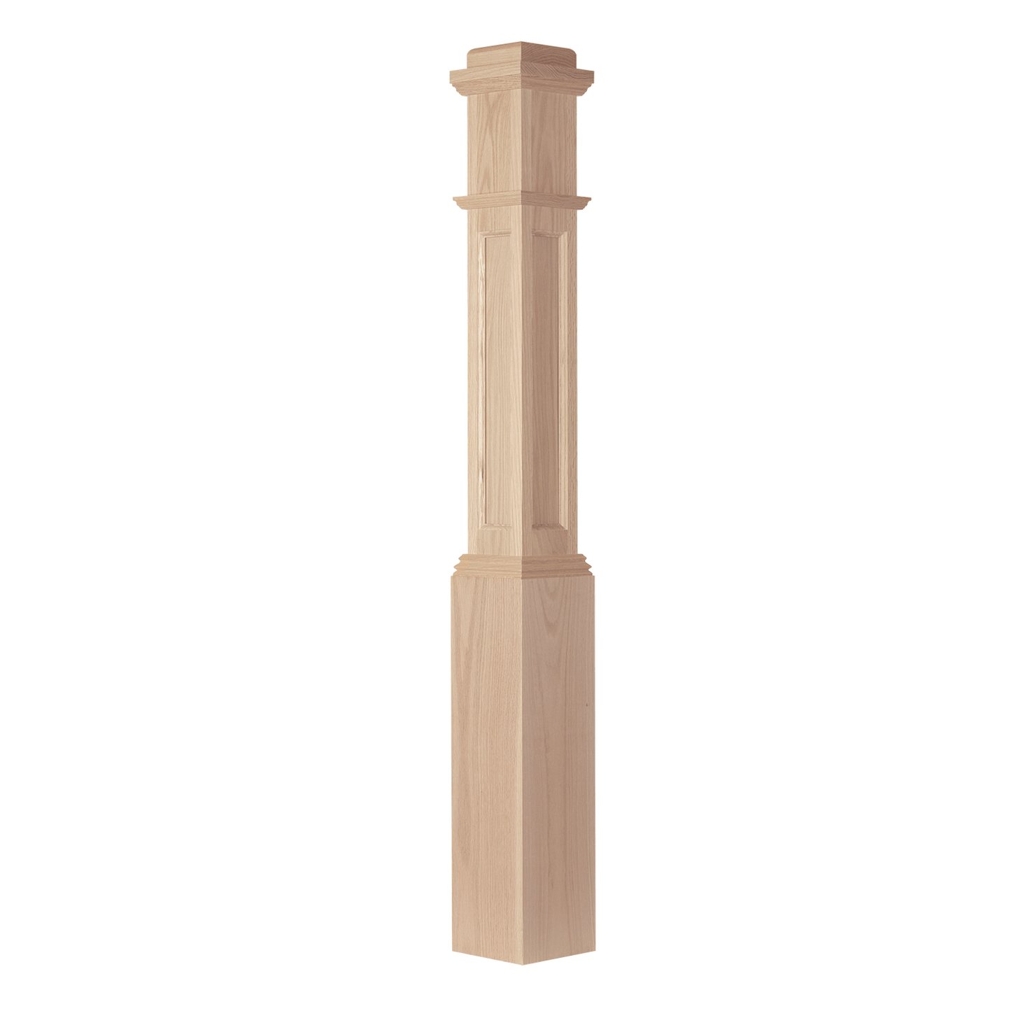 Flat Panel Box Newel, 6¼" inches x 55" inches (Model AFP-4091) - Made in the USA